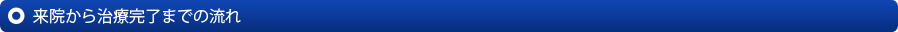 来院から治療完了までの流れ